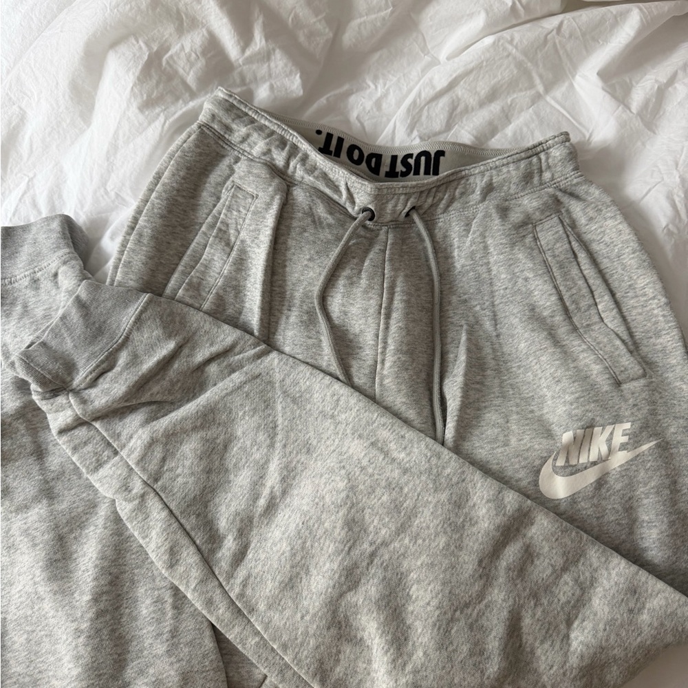 Nike Grey Fleece Jogger Bottoms